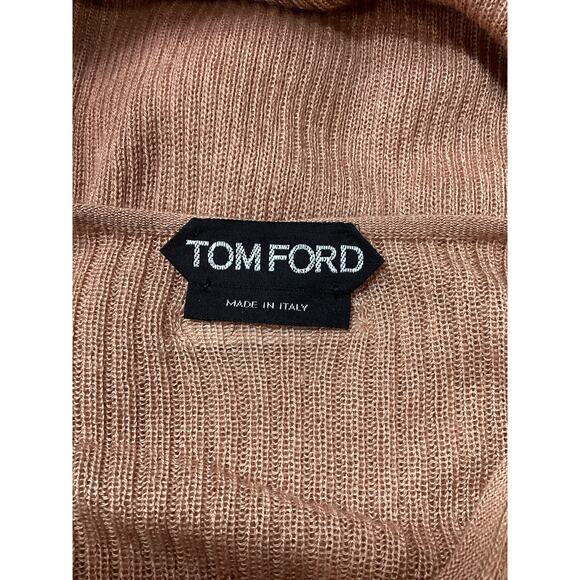 Tom Ford Pink Cashmere / Silk Rib Crewneck Sweater Size S - Picture 4 of 4